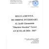 Regulament de Ordine Interioară, an școlar 2026-2027